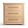 Commode en bois clair avec trois tiroirs dimensions 70 x 40 x 75cm