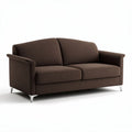 Canapé en tissu marron 180 x 85 x 85cm pour salon contemporain